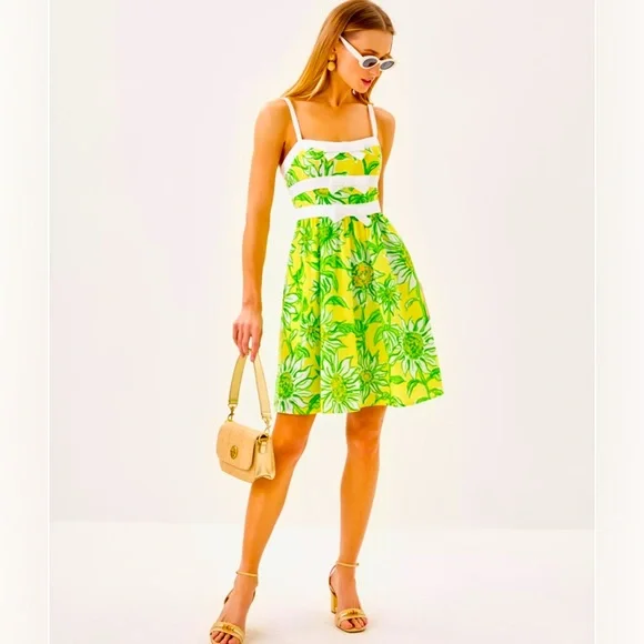 NWT Lilly Pulitzer Cheri Dress Limoncello Sunbelievable SIZE 4 - Picture 3 of 11